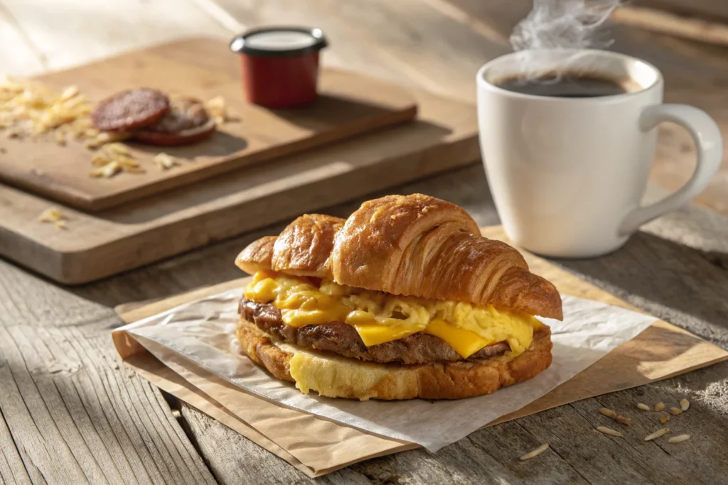 burger king croissant sandwich​