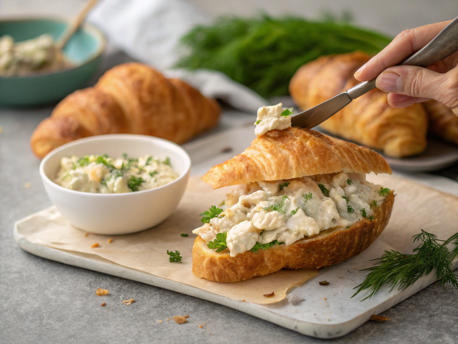 chicken salad and croissants​