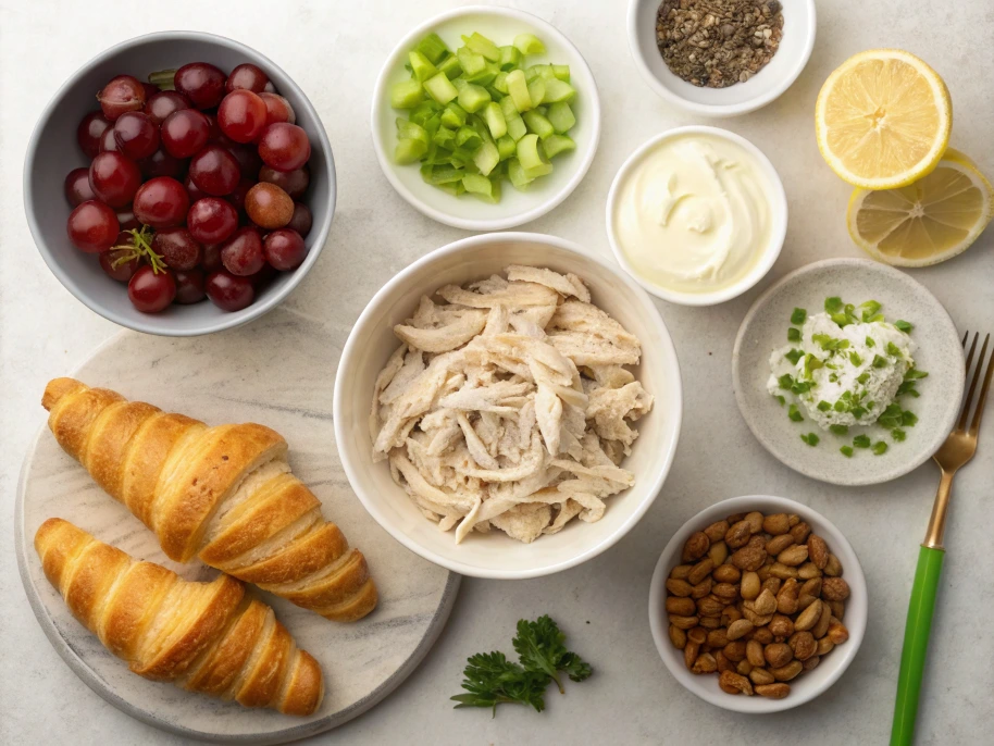 chicken salad croissant platter​
