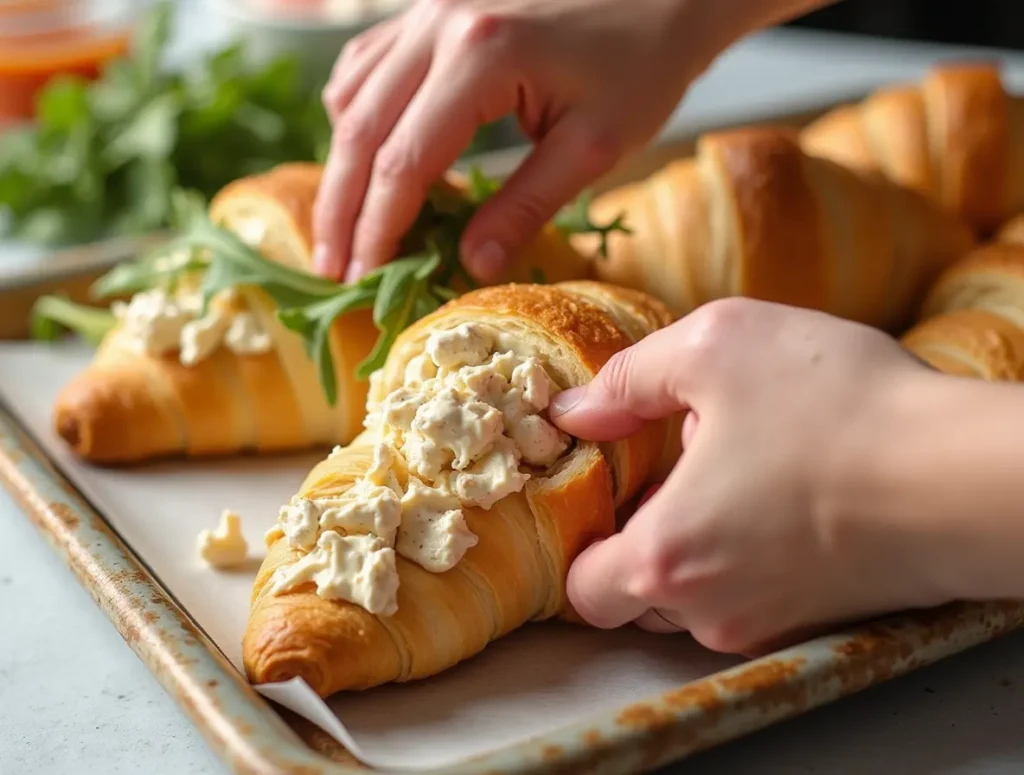 chicken salad croissants