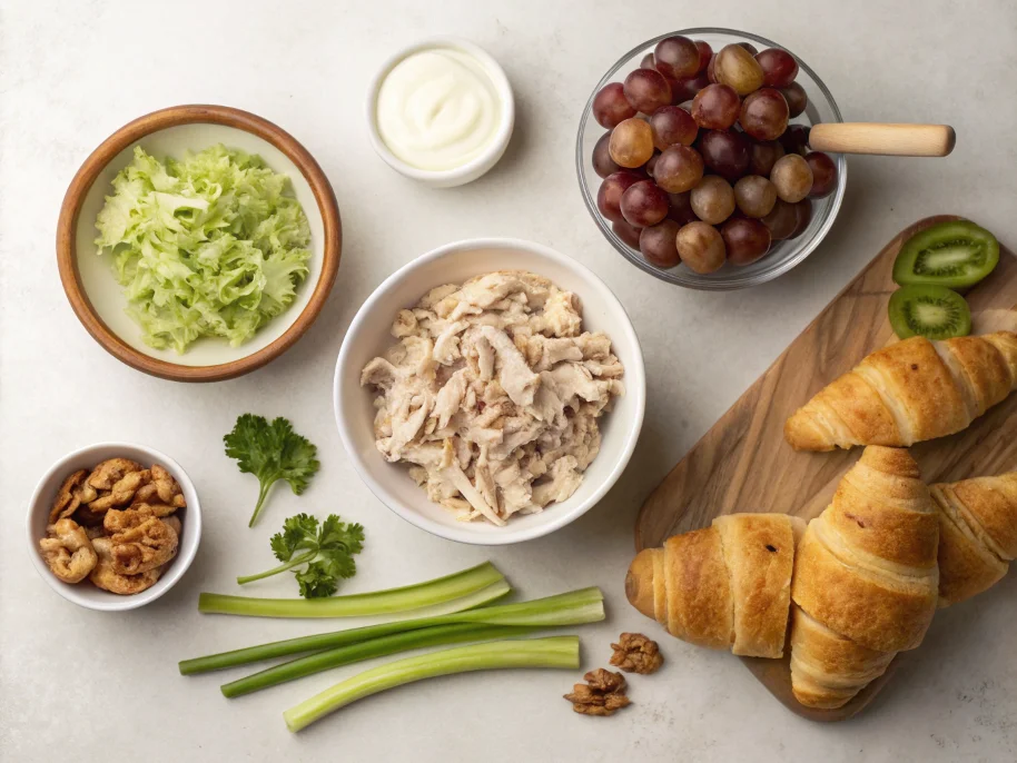 chicken salad on a croissant​