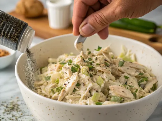 chicken salad on croissants​