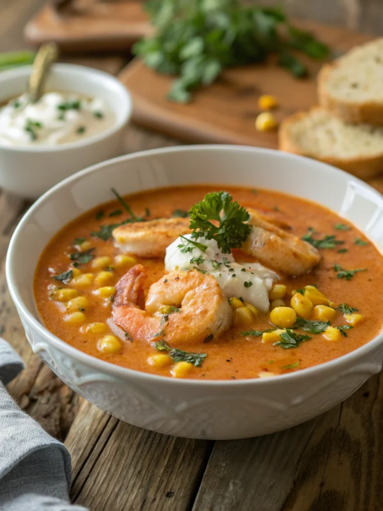 New Orleans Shrimp and Corn Bisque