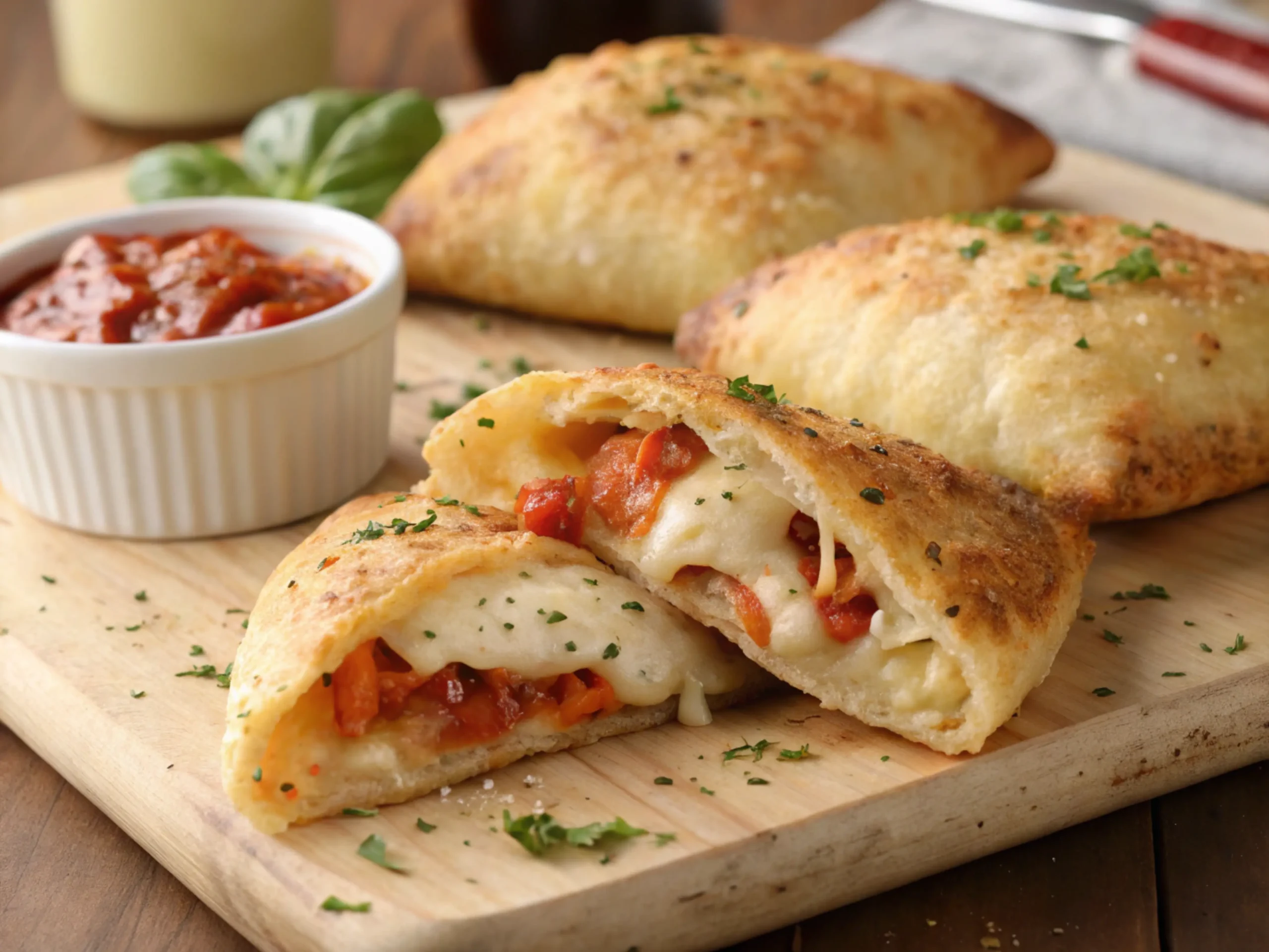 Homemade Easy Cheesy Pizza Pockets
