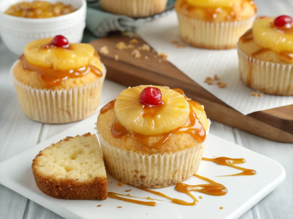 Pineapple Upside Down Cupcakes