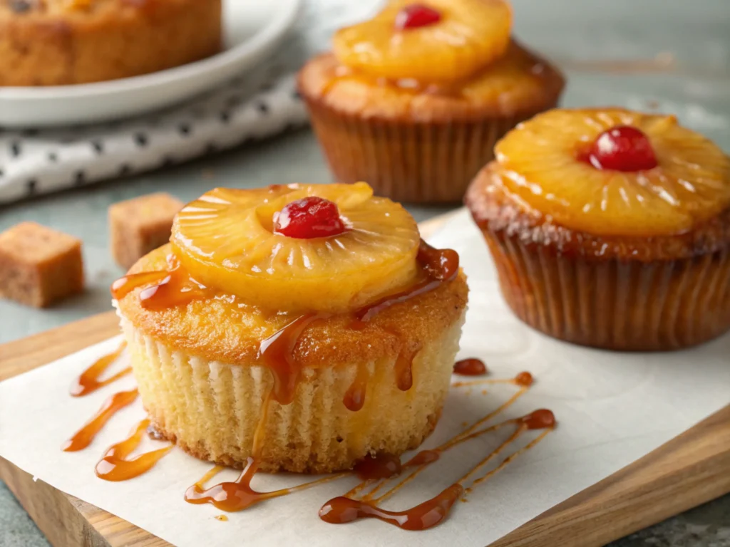Pineapple Upside Down Cupcakes