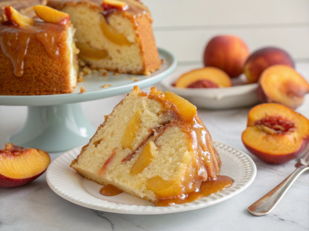 Southern Peach Pound Cake